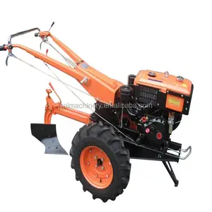 Diesel walking tractor with plough hot sale cheap farm small tractor 8hp-15hp tractor