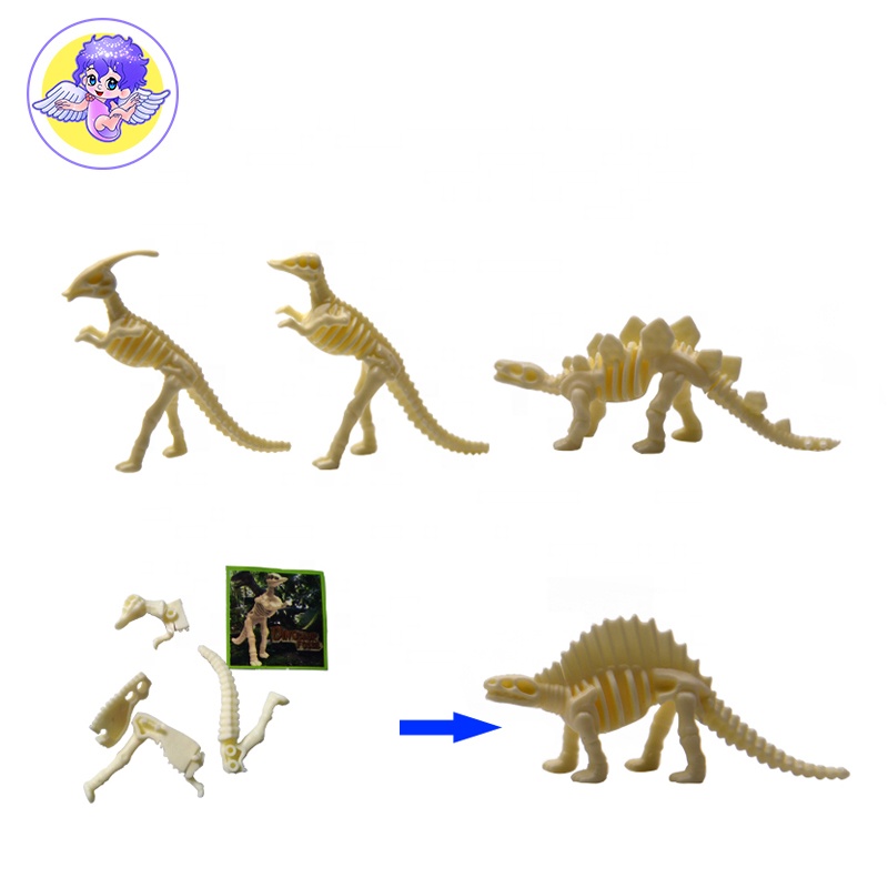Четыре вида сборки Кости Дракона 3D Динозавр головоломки для продажи