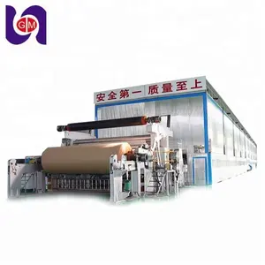 1760mm brown carton box recycling production line kraft paper making machinery for paper plant