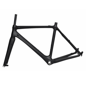 700C पहियों चीनी सस्ते साइकिल फ़्रेमसेट कार्बन सड़क बाइक cyclocross फ्रेम dengfu बाइक Fm059 - Product Image 2