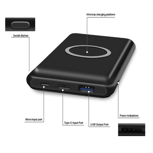 Fábrica Oem Usb cargador de teléfono móvil, cargador inalámbrico portátil para Iphone8/8 más - Product Image 2