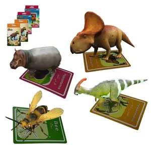 동물 마술 AR 카드 교육 카드 학습 장난감 퍼즐 교육 flashcards 4D 동물 카드
