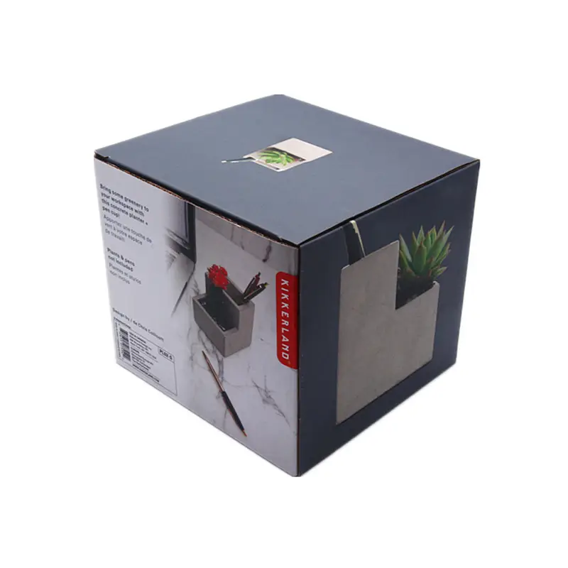 中国工場リサイクル紙段ボールカートン植物包装ボックス子供用ギフトボックス