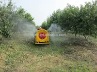 trailer type vineyard use farm garden fruit tree orchard boom tank air blast sprayer with high press diaphragm pump