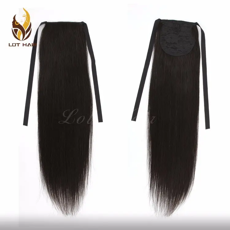 Top sale wholesale Brazilian virgin hair extension Type 100% human hair ponytail