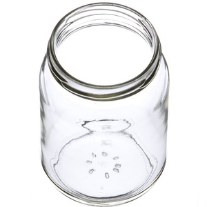 12 oz/16 oz Chiaro Rotondo di <span class=keywords><strong>Vetro</strong></span> Barattolo di Economia, Lug Foderato Oro Pulsante di Chiusura In Metallo-Vuoto - Product Image 4