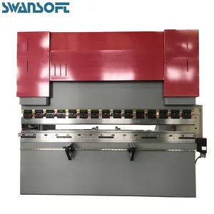SWANSOFT marca 200 T 3200mm CNC prensa hidráulica de freno para hoja de metal con 4 + 1 eje