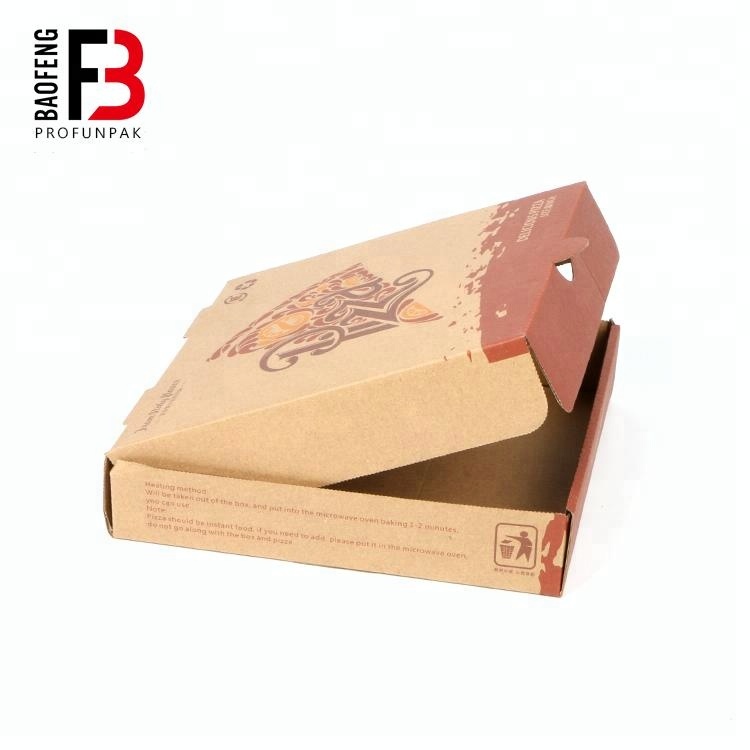 7 8 9 10 12 inch customize printing corrugated prizza box with chinese manufacturerPopular