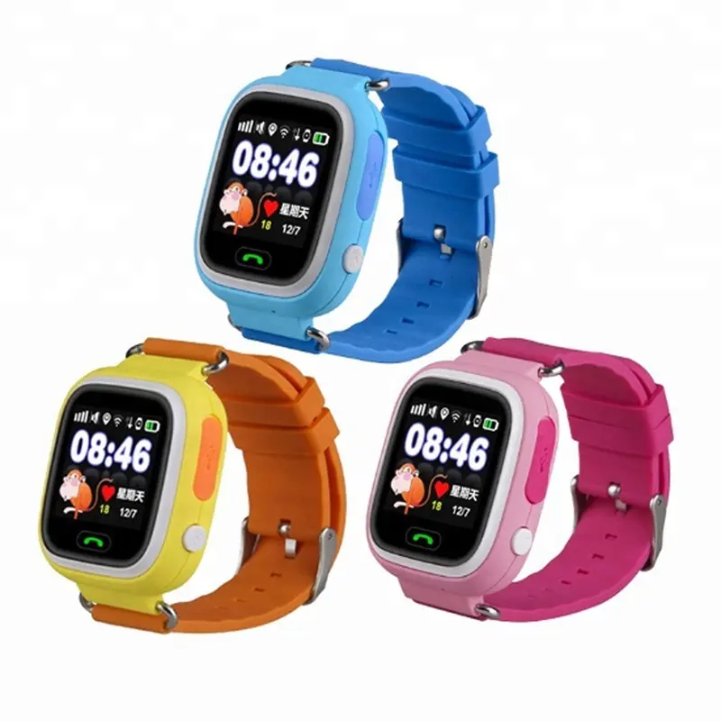 Reloj inteligente Q90 para niños, dispositivo localizador con pantalla de 1,22 pulgadas, WIFI, llamada SOS, Monitor seguro antipérdida, GPS