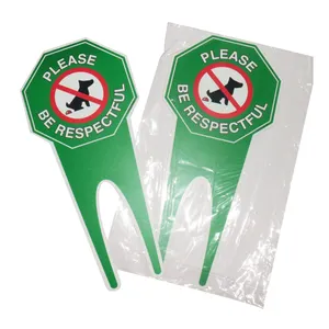 Custom Weather Resistant Long Lasting Stop Dogs From Pooping On Your Lawn Please Be Respectful No Poop Dog Signs