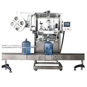 5 Gallon Fles Hals Labeler Machine Zuiver Water Emmer Hals Mouw Applicator Handvat 5 Gallon Jar Krimpen Etikettering Machine