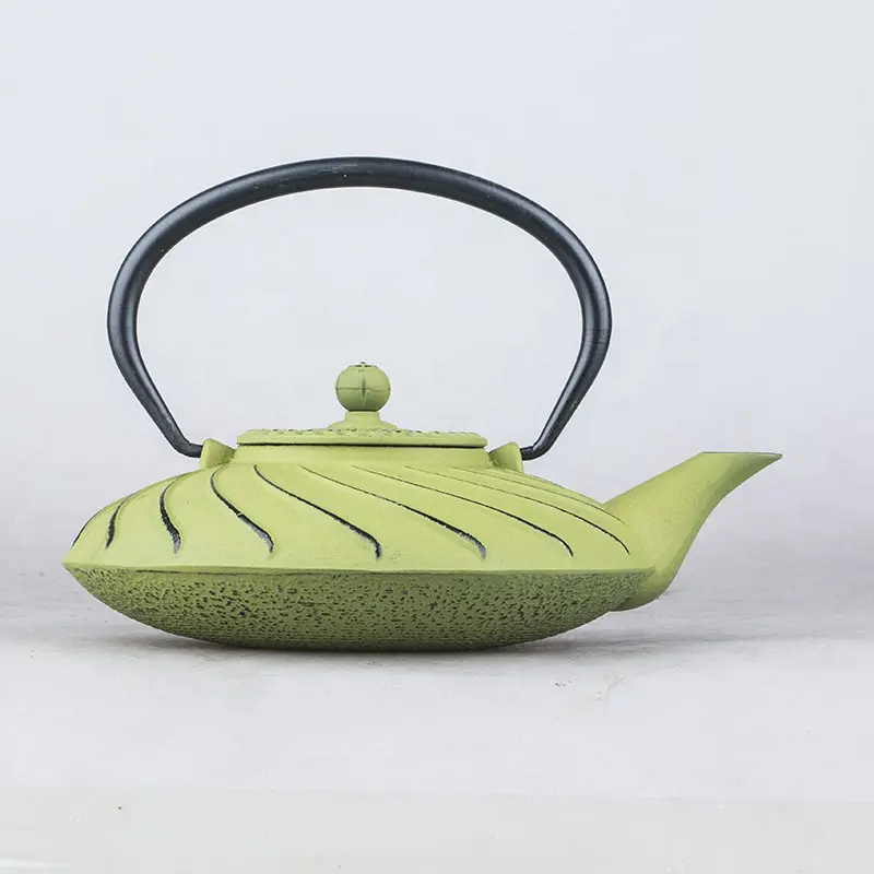 Unique Color Enameled Interior Cast Iron Enamel Teapot Tea Kettle Pot