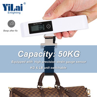 Balances numériques multifonctionnelles de 50kg pour bagages de voyage, portables et numériques.