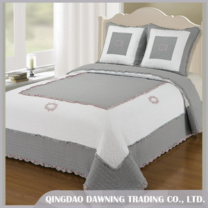 Stile <span class=keywords><strong>francese</strong></span> <span class=keywords><strong>Letto</strong></span> Copertura Copriletto Set <span class=keywords><strong>Trapunta</strong></span> di Cotone - Product Image 1