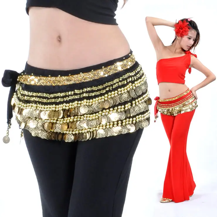 338 Add Weight Coins Belly Dance Waist Chain/ Hip Belt