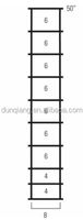 Panneau de clôture pour bétail, panneau de clôture pour bétail, 16 pieds de long x 50 pouces H