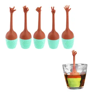 Funny Hand Gesture Silicone Tea Infusers