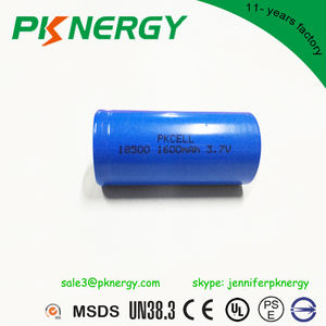 Directo de fábrica recargable li-ion 18500 1600 mAh 3.7 V batería de iones de litio - Product Image 1