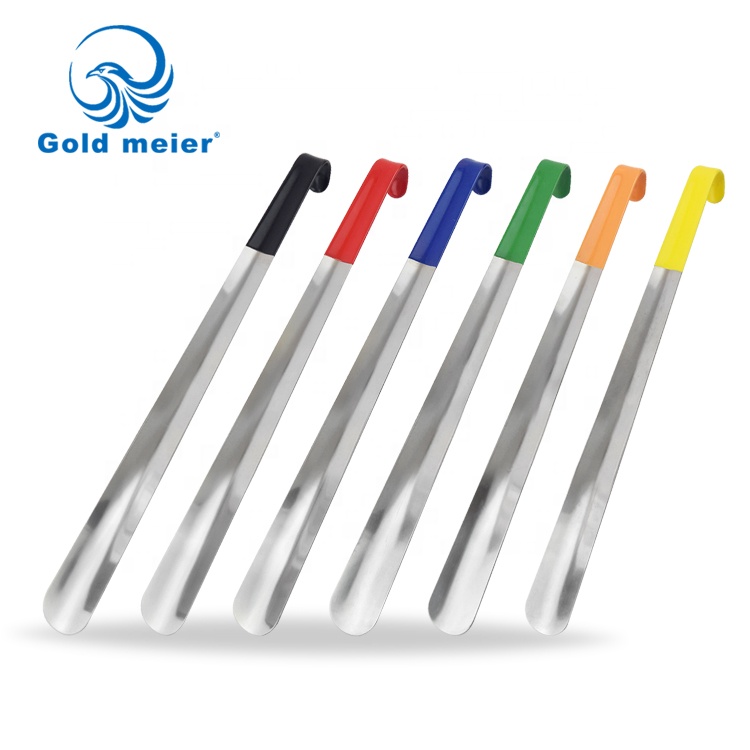 16,5 дюймовый обувной рожок из нержавеющей стали с цветной ручкой