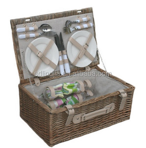 Luxe Antique 4 personne <span class=keywords><strong>pique</strong></span> - nique en osier <span class=keywords><strong>panier</strong></span> de pâques gros paniers - Product Image 5