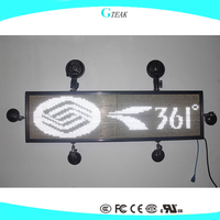 Señal de coche Digital con Control remoto de tamaño pequeño RGB, pantalla Led, tablero de mensajes, señal de luz Led de desplazamiento