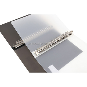 A4 A5 B5 PP Bán Trong Suốt Cứng 30 Vòng Bìa Lá Lỏng Lẻo Với Chất Kết Dính Kim Loại - Product Image 2