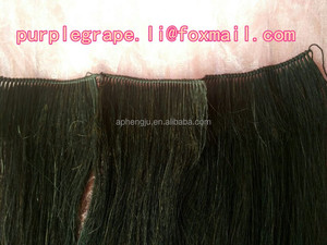 Extensión de pelo de cola de caballo, hecho a mano, 100%, pelo Real de cola de caballo - Product Image 5