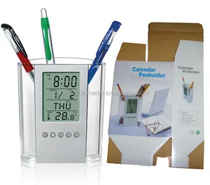 Cheap Price for Promotion Digital Clock Pen Holder