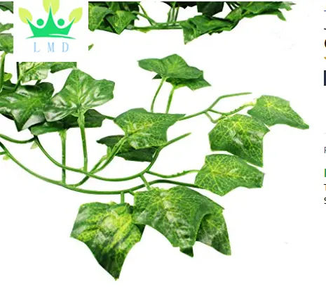 24pcs (157 Feet) Artificial Greenery Fake Ivy Leaves Garland Hanging for Wedding Party Garden Wall Decoration