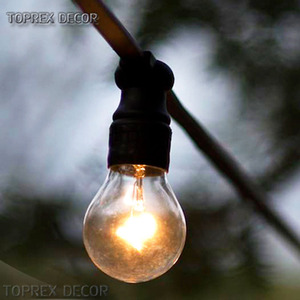 48ft S14 글로브 꽃줄 LED 스트링 조명 홈 장식 방수 E27 라이트 체인 크리스마스 및 발렌타인 IP65 등급 - Product Image 4