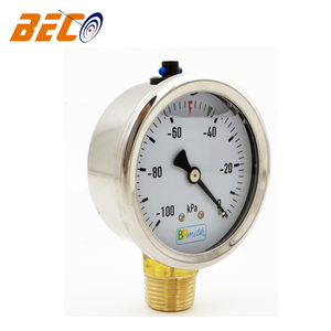 <span class=keywords><strong>Beco</strong></span> -100kpa medidor de pressão de aço inoxidável, glicerina enchida medidor de vácuo pressão de óleo industrial - Product Image 4