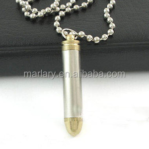 Conmemorativa de Recuerdo Encanto Joyería de Cremación de Mascotas Urna De Cenizas Cilindro <span class=keywords><strong>Batman</strong></span> Colgante, Collar de la Bala - Product Image 3