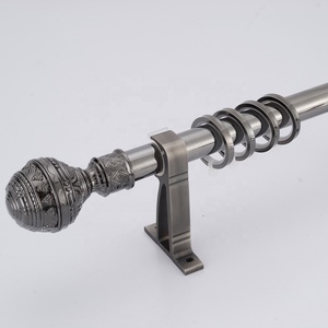 Asta <span class=keywords><strong>per</strong></span> Tende in Acciaio Inox Singola da 28mm in Ottone Anticato con Accessori Disponibili - Product Image 3
