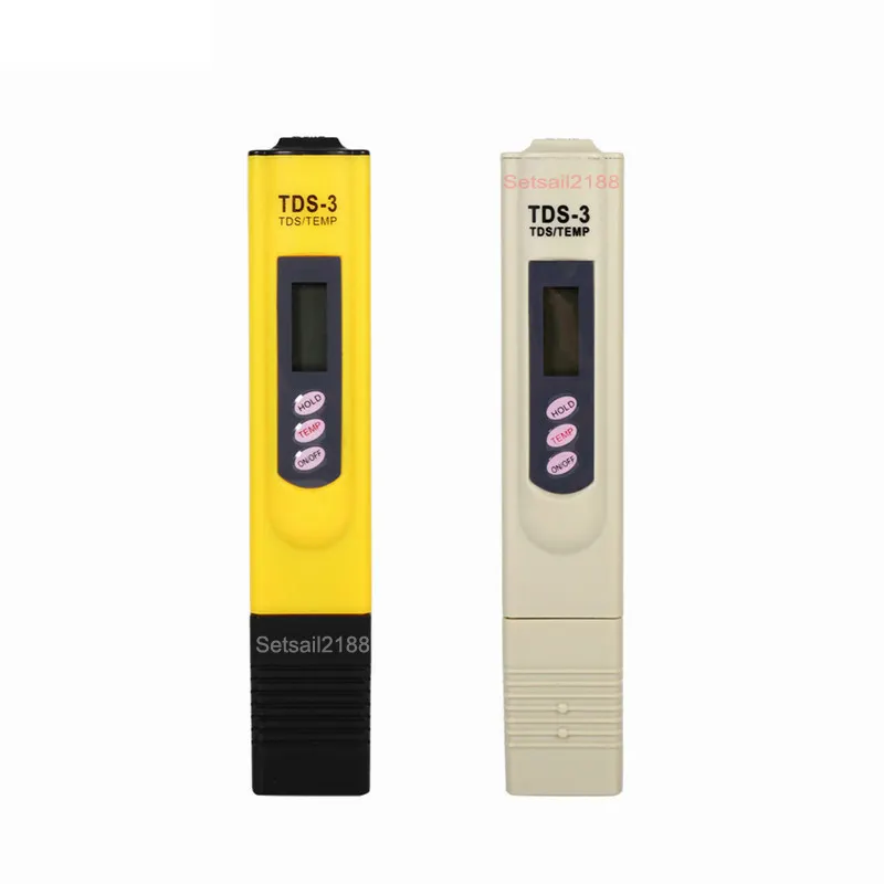 TDS3 TDS-3 Tds Meter Water Tester Pen Lcd Digitale Temp Ppm Meter Tester Filter Stok Water Zuiverheid