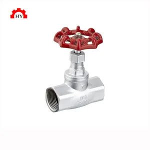 High quality investment casting handwheel operated 200wog stainless steel female thread globe valve
