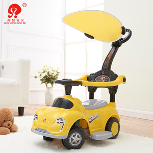 Passeggino Cavalcabile per Bambini in Plastica, Grande Macchina Cavalcabile per Bambini con Maniglia di Spinta - Product Image 3