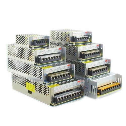 Switching Power Supply DC5V 12V 24V 36V 48V 60W 360W 600W Light Transformer AC100-240V Source Adapter SMPS for LED Strips CCTV