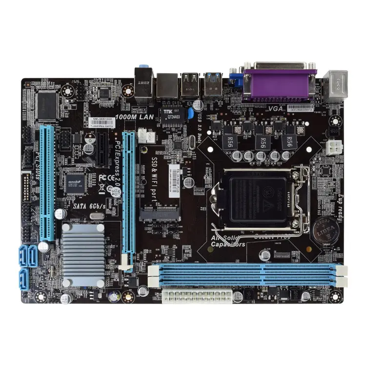 Bán buôn Intel H81 bo mạch chủ socket 1150 LGA ddr3 Mẹ Board với mini-sata