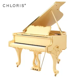 88 键木制大钢琴，Chloris 152 手工雕刻欧式圆柱形腿