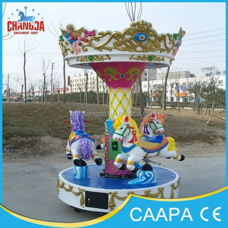 Changda Carousel,Merry go round, mini fairground rides small carousel for sale