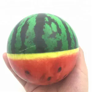Çılgın tüm Jumbo meyve 360 derece baskılı stres topu karpuz Anti stres kabartma topları karpuz stres topu
