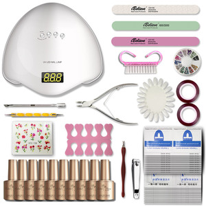 <span class=keywords><strong>Set</strong></span> Peralatan Seni Kuku, Larutan <span class=keywords><strong>Gel</strong></span> Kuku UV Pernis dengan Lapisan Atas dan Dasar - Product Image 1