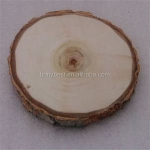 Tranches de bûches en bois <span class=keywords><strong>avec</strong></span> écorce pour bases d'isolation thermique Pièces de bois vierges pour créations artistiques et décorations - Product Image 3