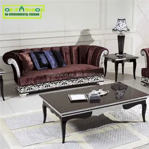 OE-FASHION New classic living room wooden carving sofa furnitures