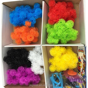 Regalo di Natale per Bambini, Blocchi da Costruzione Creativi Fai-da-Te, Giocattolo Educativo Magico, Sfera di Spine 400 Pezzi/Scatola - Product Image 3