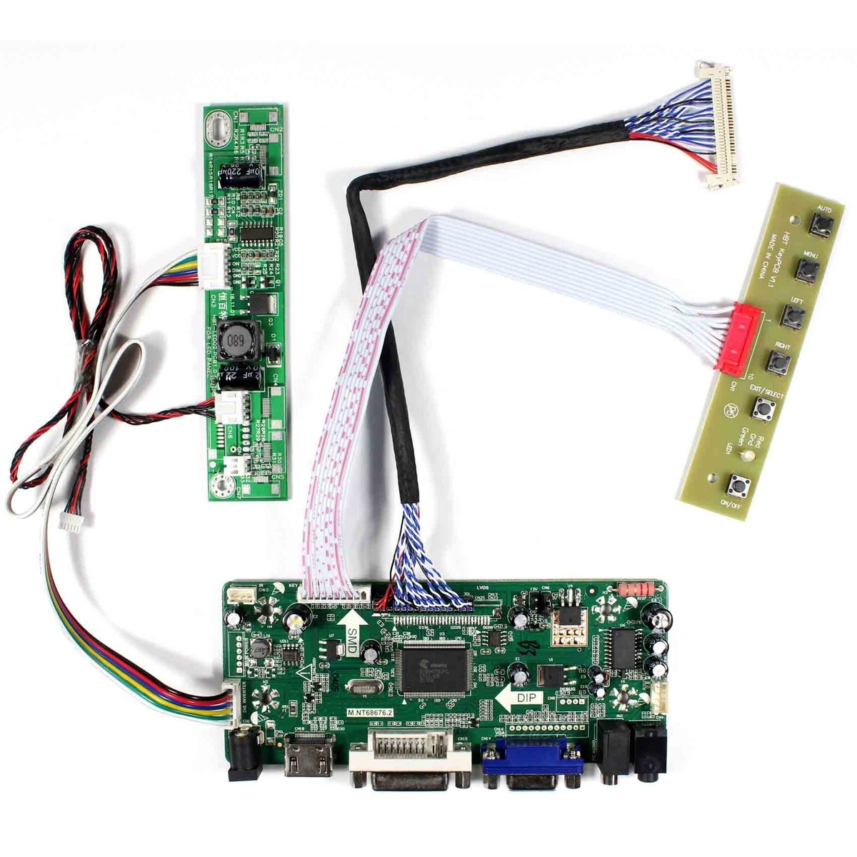 lvds to hd mi vga dvi converter board for lcd tft 23.