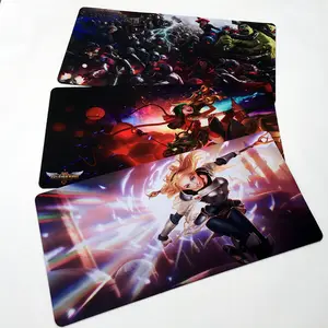 Yüksek Kaliteli lig efsaneleri oyun Mouse Pad, Dikişli Kenar Özel büyük boy kauçuk Mouse Pad