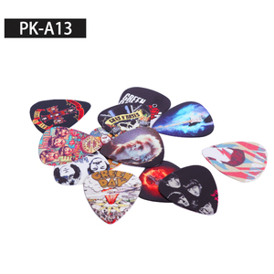 Médiators de guitare à couleur populaire, logo personnalisé, accessoires musicaux, plectre, vente en gros, - Product Image 3