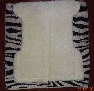 Tapis de selle en laine de l'ouest de la Nouvelle-Zélande à motif zèbre Nouveau produit - Product Image 3