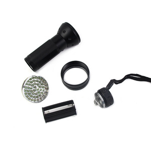 Ultraviyole Ultraviolet LED el feneri 51 parlak UV ışıkları alüminyum vücut köpek idrar tahta kurusu dedektörü AA pil Pet lekeleri dedektörü - Product Image 3